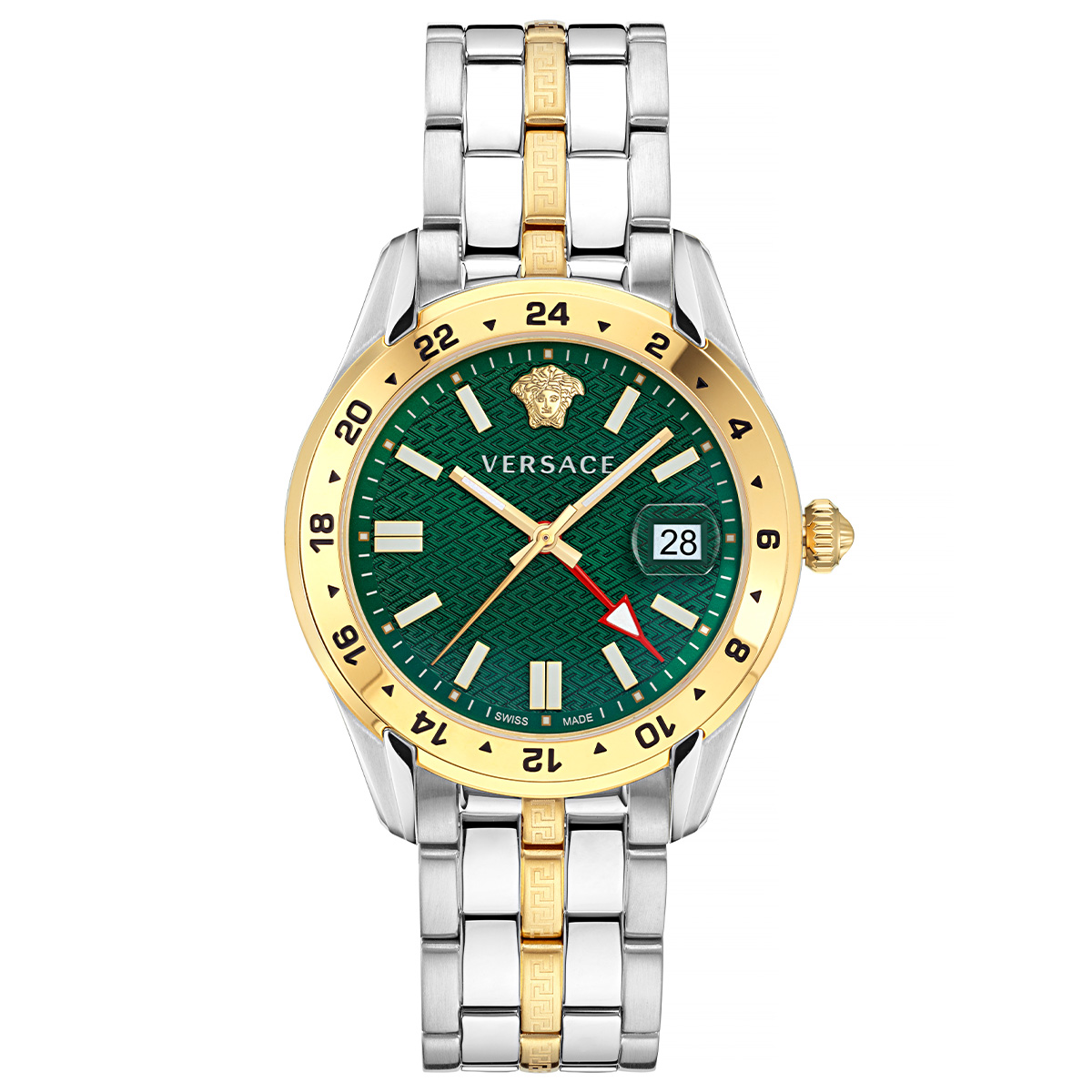 Versace Greca Time Gmt VRSCVE7C00623 Unisex Watch