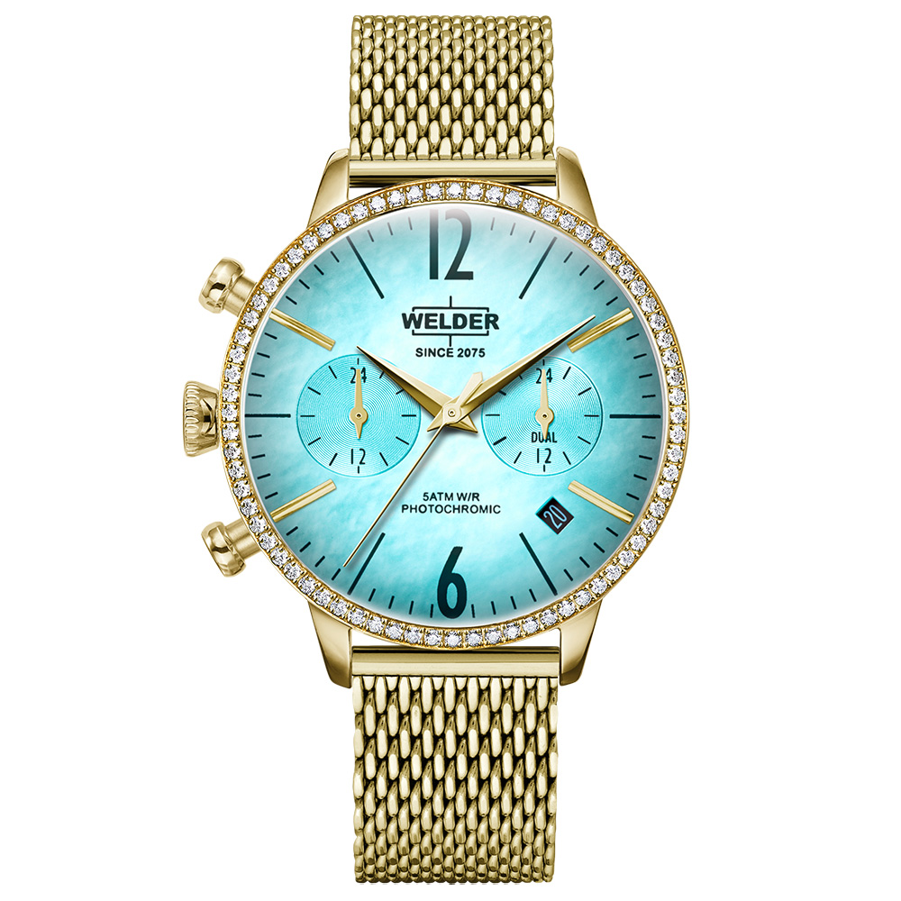 Welder WWRD100G 38 mm Pırlantalı Kadın Kol Saati