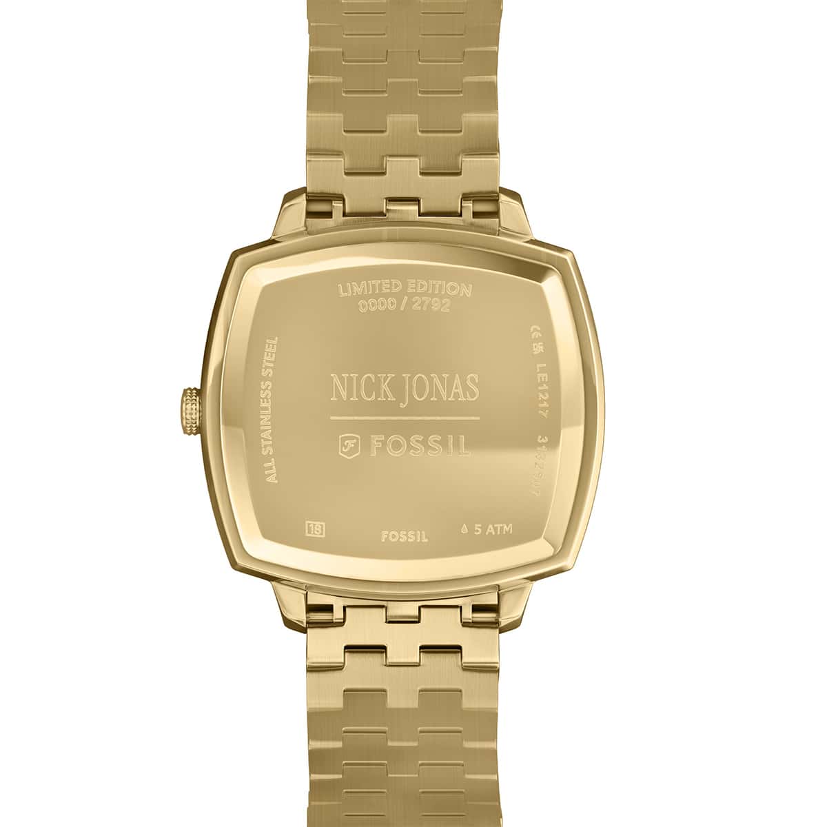 FLE1217 Nick Jonas x Fossil Machine Luxe Malachite Kol Saati