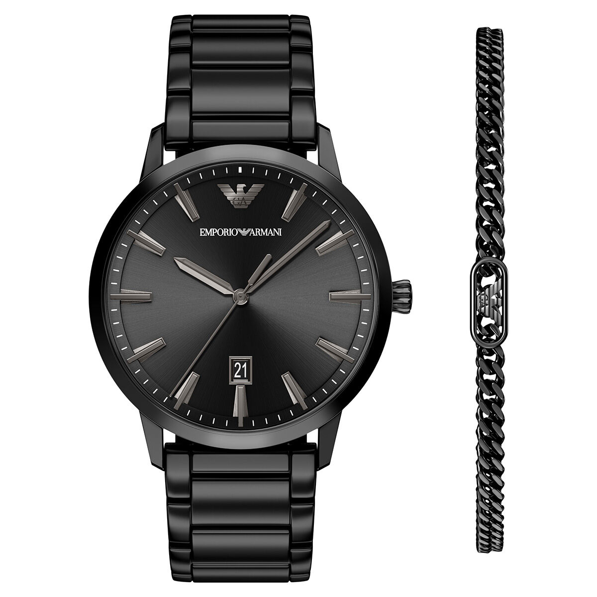 Emporio Armani AR80089SET Erkek Kol Saati ve Bileklik Seti