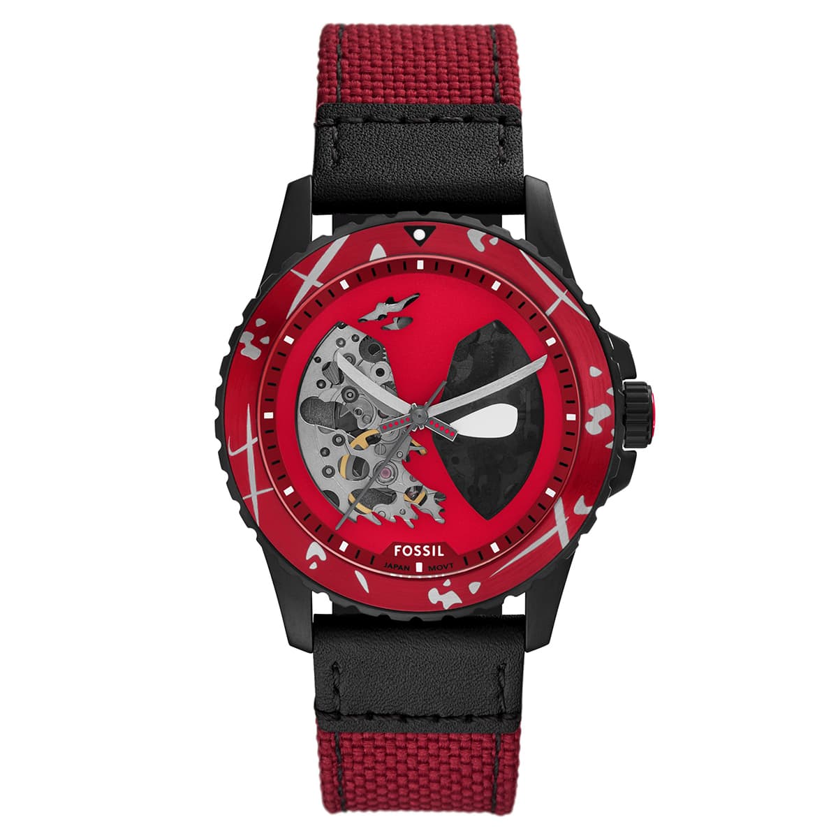 FLE1196SET Marvel x Fossil Limited Edition DEADPOOL Erkek Kol Saati