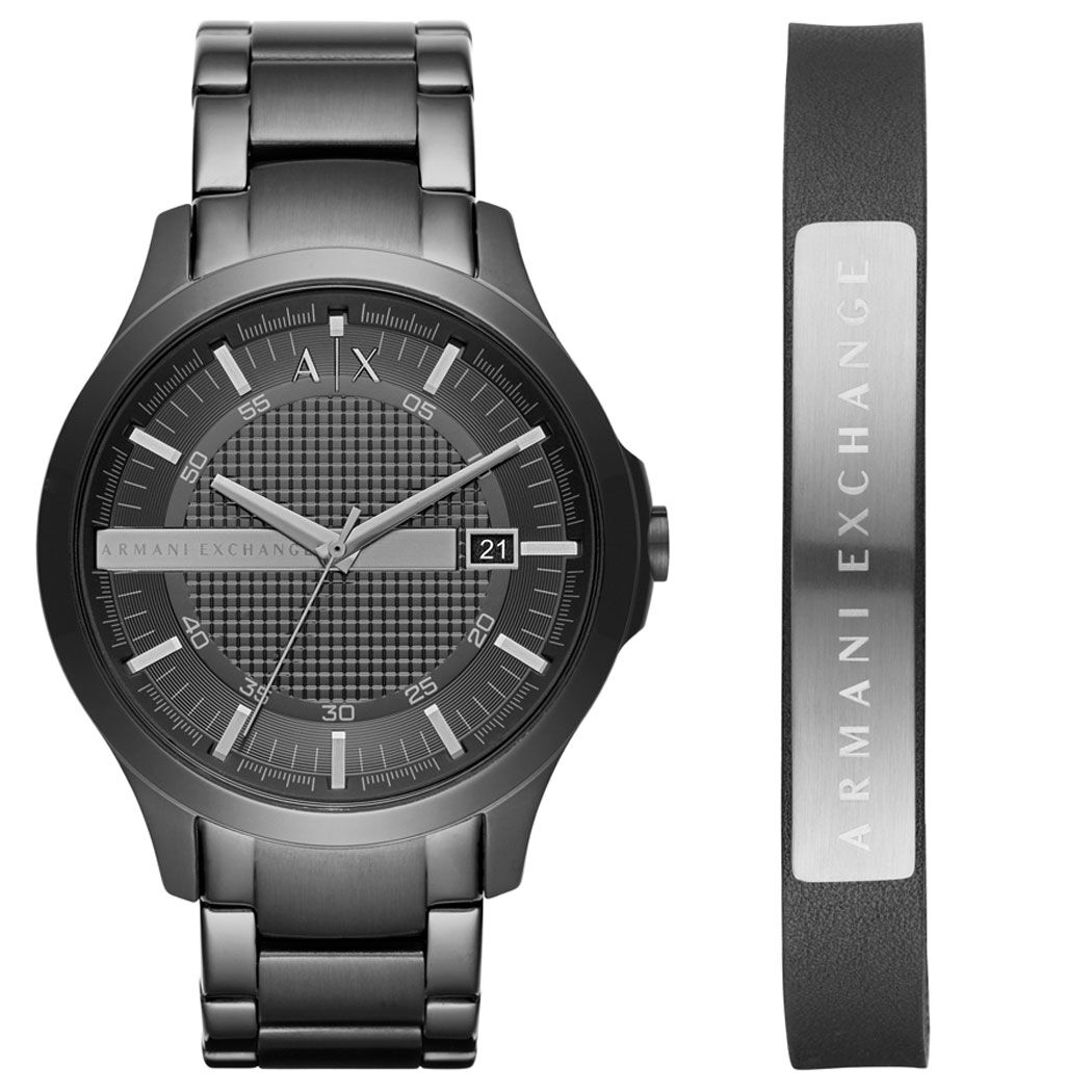 Armani Exchange AX7101 Erkek Kol Saati ve Bileklik Seti